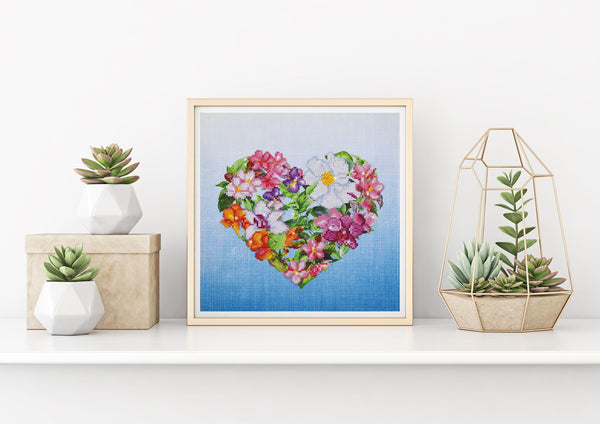 Dotz Diamond Dotz Flower Heart - 14.6" X 14.6"