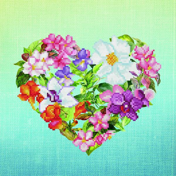 dotz Diamond Dotz Flower Heart - 14.6" x 14.6"