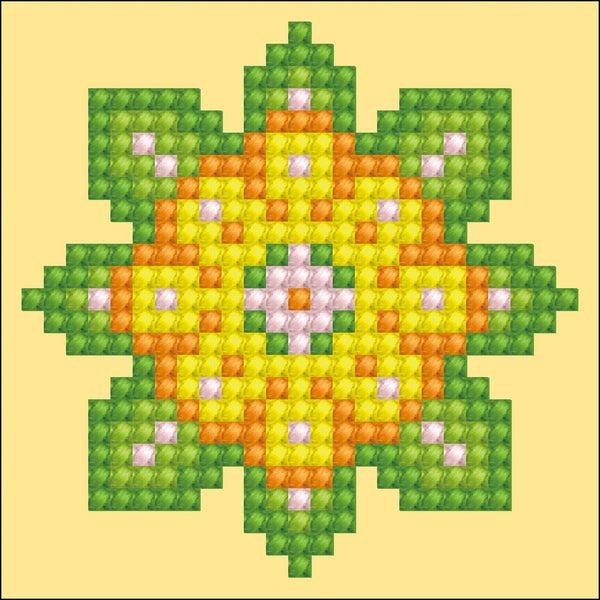 Dotz Diamond Dotz Flower Mandala 1 - 3.0" X 3.0"