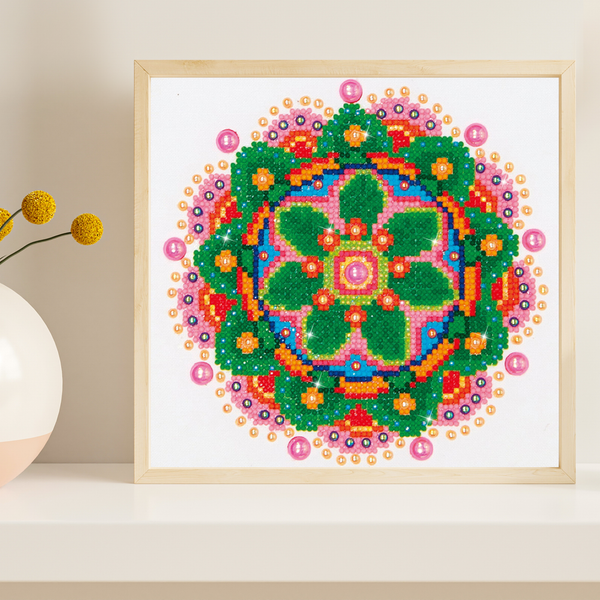 Dotz Diamond Dotz Flower Mandala - 10.0" X 8.0"
