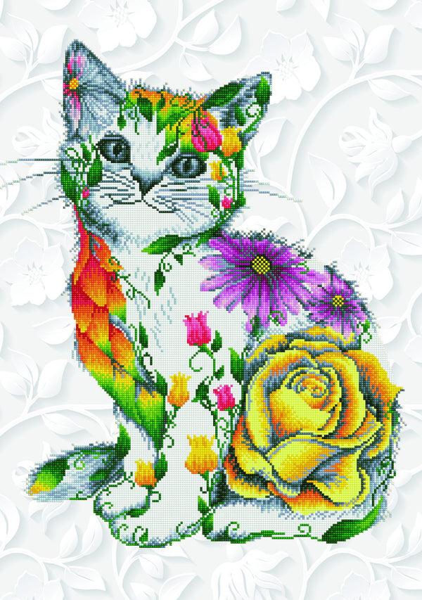 dotz Diamond Dotz Flower Puss - 21.7" x 30.7"
