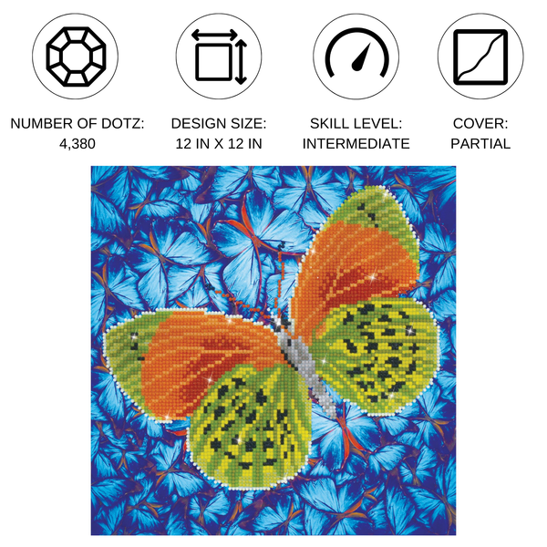 Dotz Diamond Dotz Flutterby Earth - 12.0" X 12.0"
