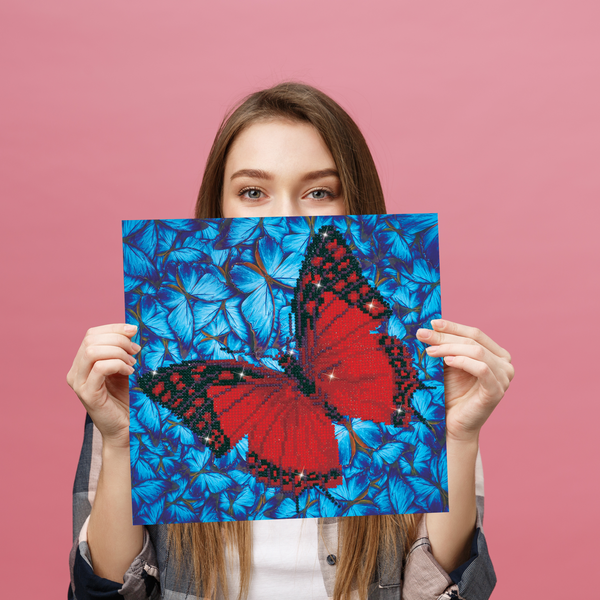 Dotz Diamond Dotz Flutterby Red - 12.0" X 12.0"