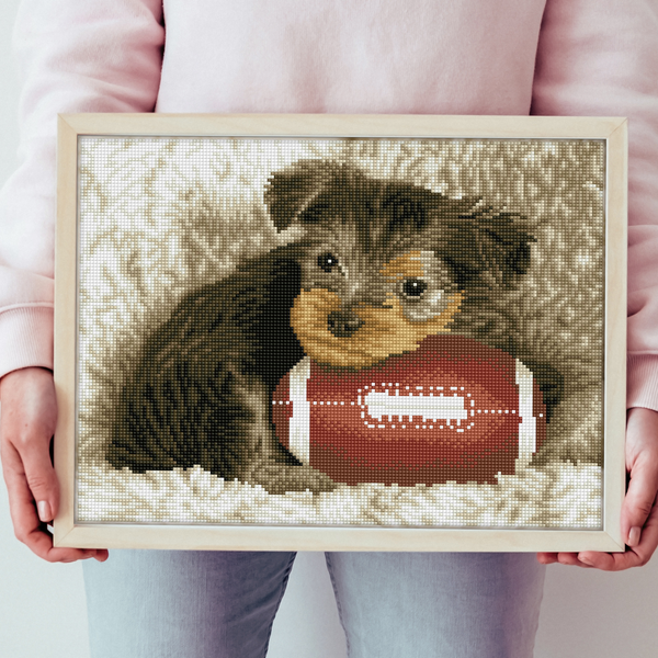 Dotz Diamond Dotz Footy Pup - 16.1" X 12.6"