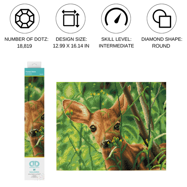 Dotz Diamond Dotz Forest Babe - 16.1" X 13.0"