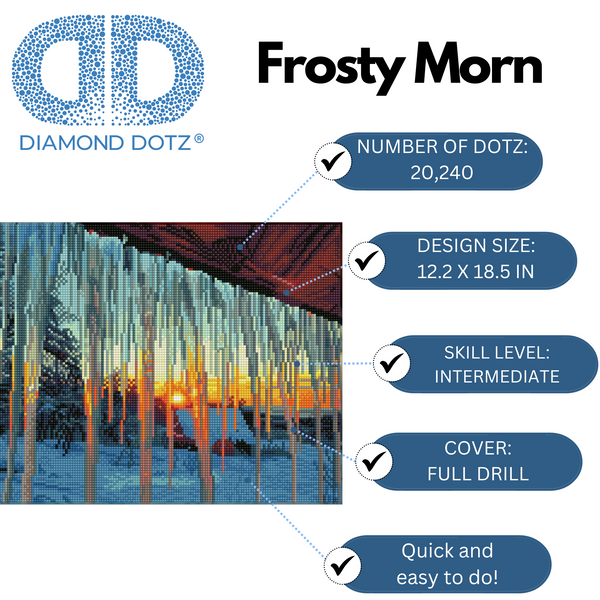 Dotz Diamond Dotz Frosty Morn - 18.5" X 12.2"