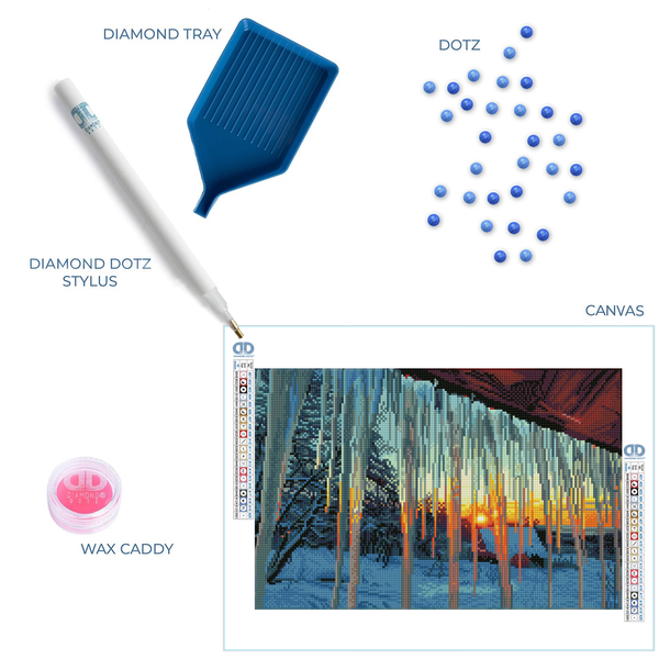 Dotz Diamond Dotz Frosty Morn - 18.5" X 12.2"