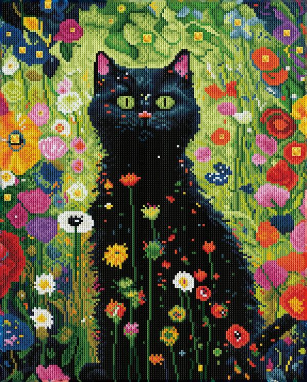 dotz Diamond Dotz Garden Cat - 15.9" x 19.9"