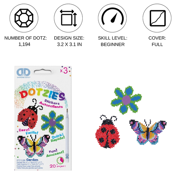 Dotz Diamond Dotz Garden - DOTZIES Stickers Kit