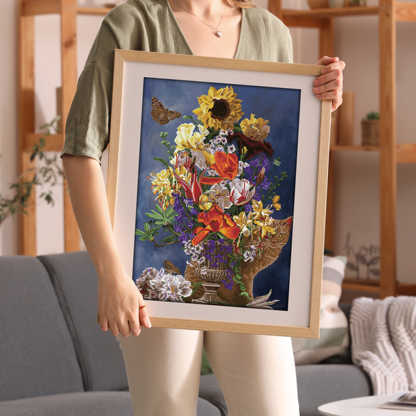 Dotz Diamond Dotz Garden In Gold - 20.5" X 28.4"