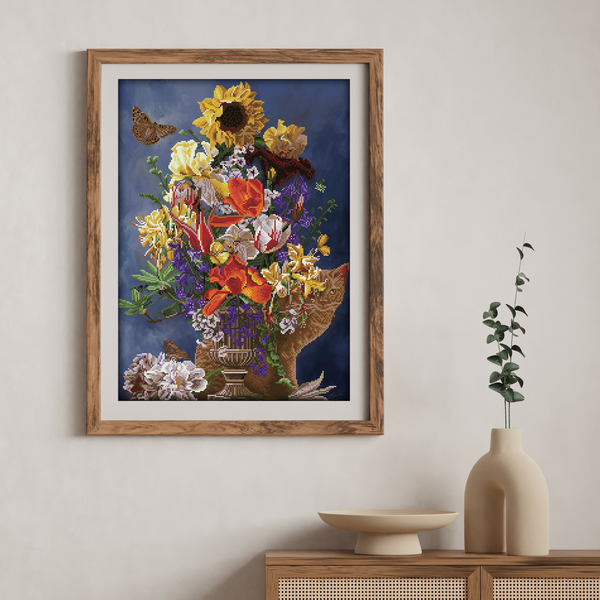 Dotz Diamond Dotz Garden In Gold - 20.5" X 28.4"