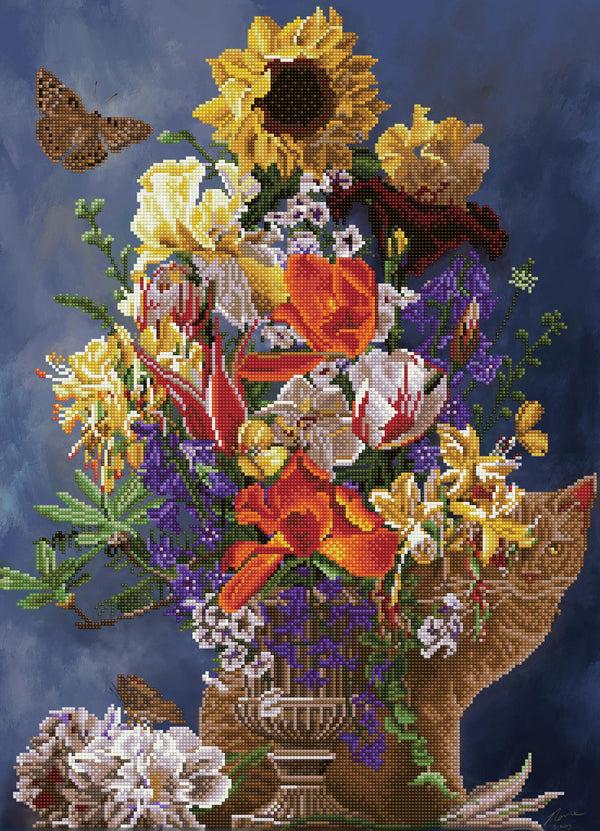 dotz Diamond Dotz Garden in Gold - 20.5" x 28.4"