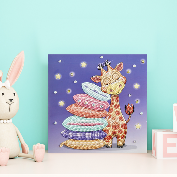 Dotz Diamond Dotz Giraff Pillow - 8.7" X 8.7"