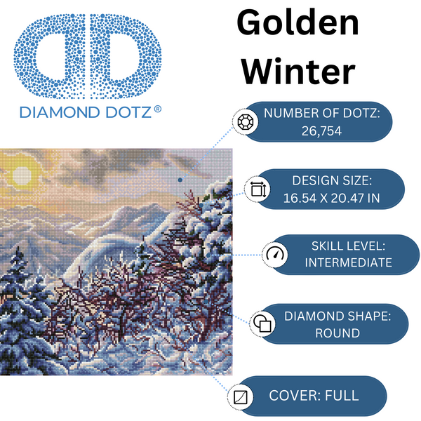 Dotz Diamond Dotz Golden Winter - 20.5" X 16.5"