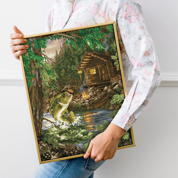 Dotz Diamond Dotz Gone Fishing - 22.0" X 28.0"