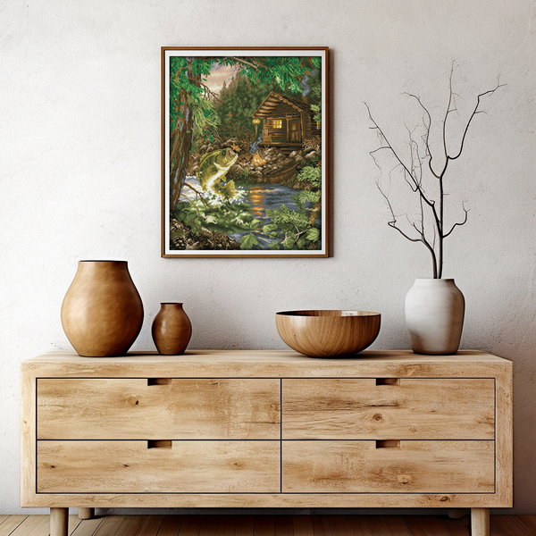 Dotz Diamond Dotz Gone Fishing - 22.0" X 28.0"