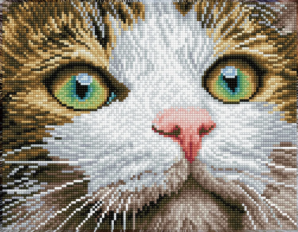 dotz Diamond Dotz Green Eyed Beauty - 13.8" x 10.6"