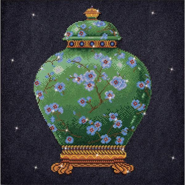 dotz Diamond Dotz Green Vase - 20.5" x 20.5"