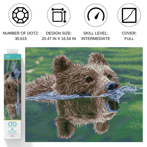 Dotz Diamond Dotz Grizzly Swim - 20.5" X 16.5"