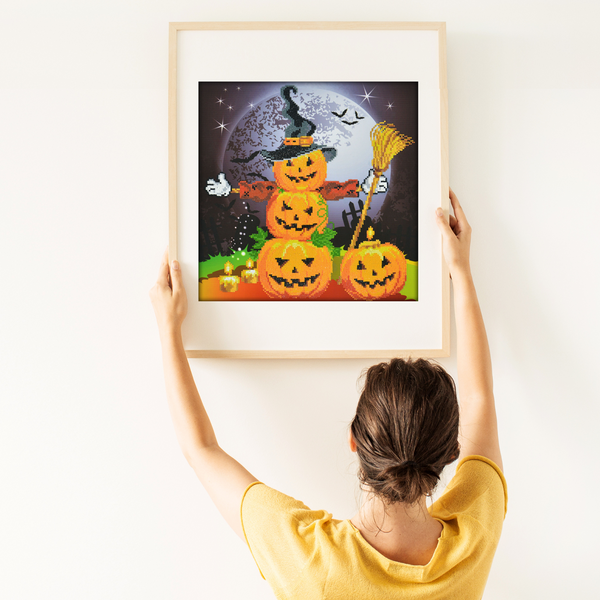 Dotz Diamond Dotz Halloween Scarecrow - 16.5" X 16.5"