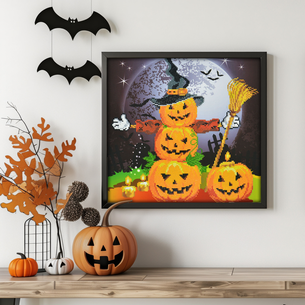 Dotz Diamond Dotz Halloween Scarecrow - 16.5" X 16.5"
