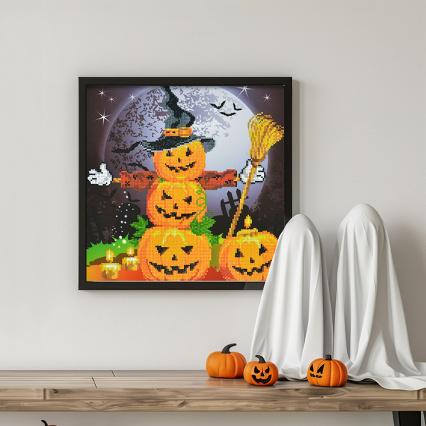 Dotz Diamond Dotz Halloween Scarecrow - 16.5" X 16.5"
