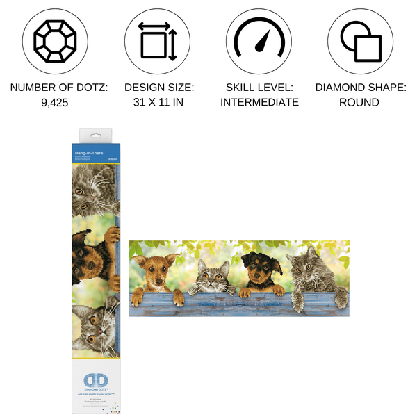 Dotz Diamond Dotz Hang In There - 31.9" X 11.0"