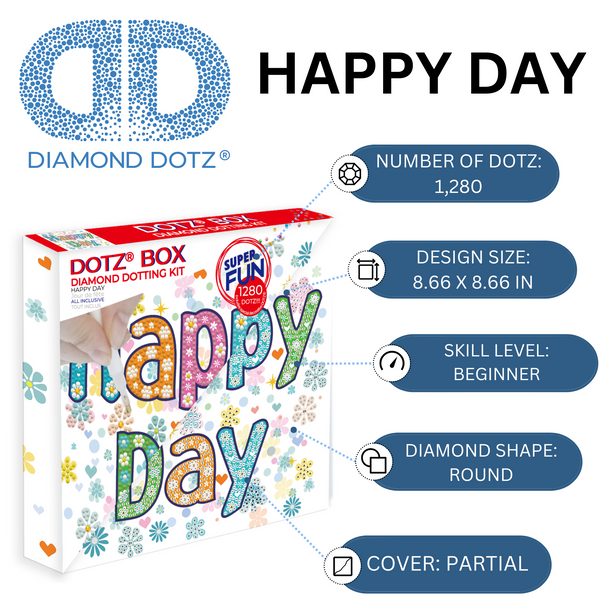 Dotz Diamond Dotz Happy Day - 8.7" X 8.7"