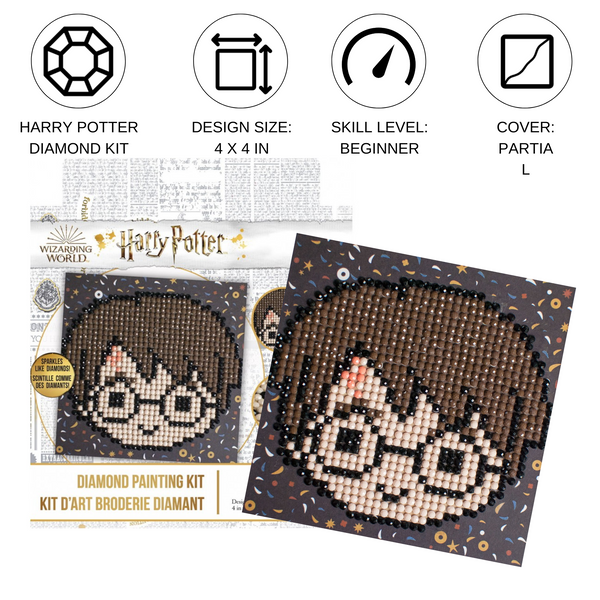 Dotz Diamond Dotz Harry Potter Fun - 3.9" X 3.9"