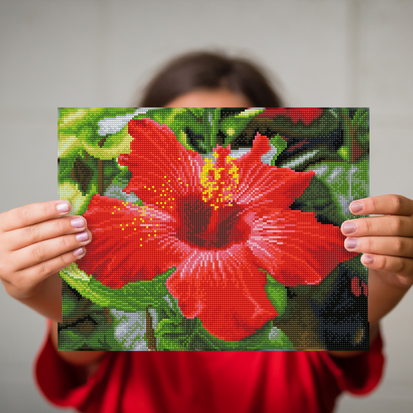 Dotz Diamond Dotz Hibiscus In Bloom - 16.1" X 12.6"