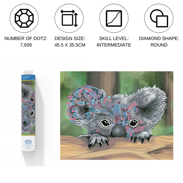 Dotz Diamond Dotz Hide N Seek Koala - 14.0" X 17.9"