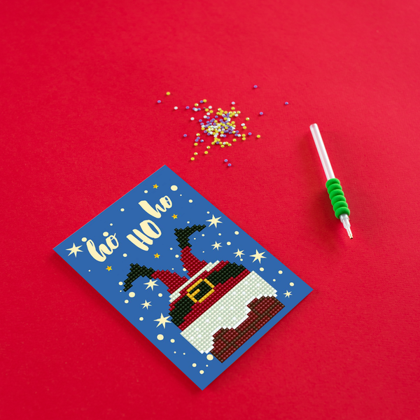 Dotz Diamond Dotz Ho Ho Ho Greeting Card - 5.0" X 7.0"