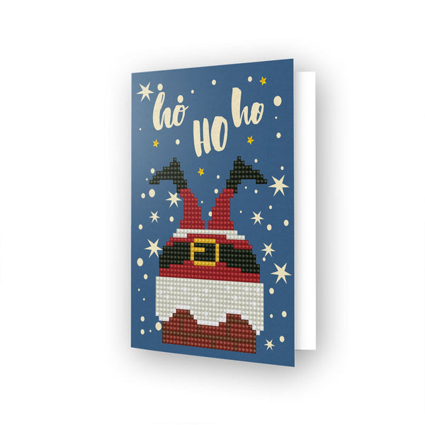 dotz Diamond Dotz Ho Ho Ho Greeting Card - 5.0" x 7.0"
