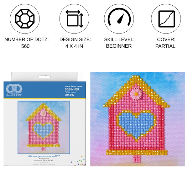 Dotz Diamond Dotz Home Sweet Home - 4.0" X 4.0"