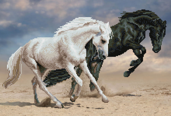 dotz Diamond Dotz Horse Play - 24.4" x 16.5"