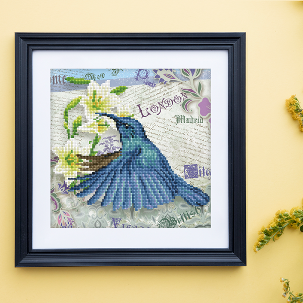 Dotz Diamond Dotz Hummingbird Travels - 11.8" X 11.8"