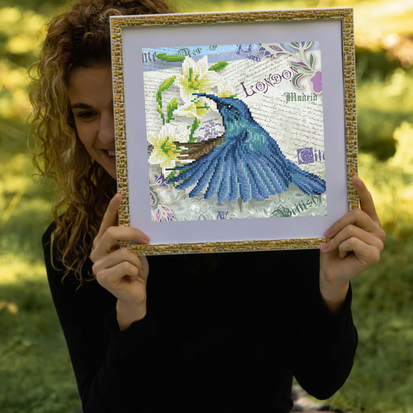 Dotz Diamond Dotz Hummingbird Travels - 11.8" X 11.8"