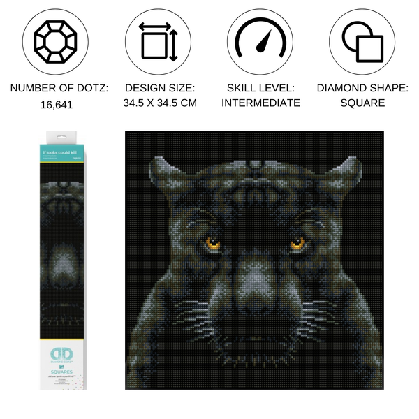 Dotz Diamond Dotz If Looks Could Kill - 13.6" X 13.6"