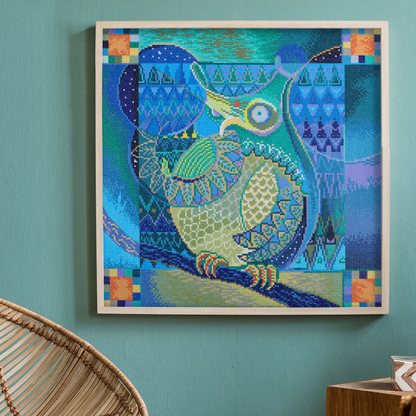 Dotz Diamond Dotz Indian Owl - 20.3" X 20.3"