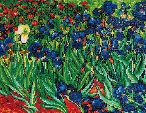 dotz Diamond Dotz Irises (Van Gogh) - 28.0" x 22.0"