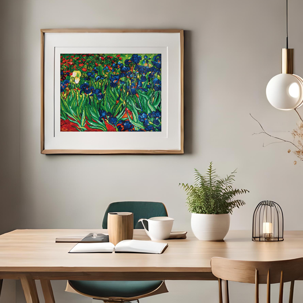 Dotz Diamond Dotz Irises (Van Gogh) - 28.0" X 22.0"