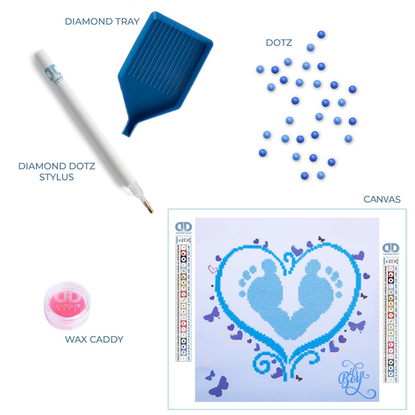 Dotz Diamond Dotz It's A Boy - 12.2" X 12.2"