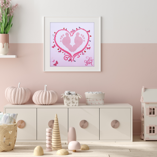 Dotz Diamond Dotz It's A Girl - 12.2" X 12.2"