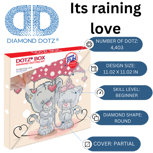 Dotz Diamond Dotz It's Raining Love - 11.0" X 11.0"