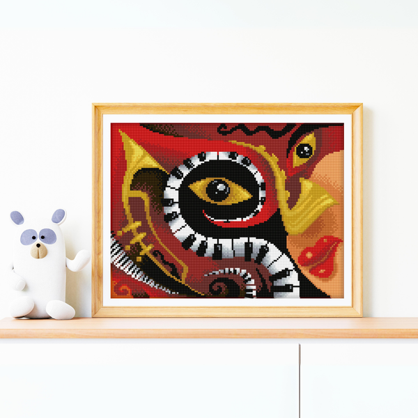 Dotz Diamond Dotz Jazz Bar With Frame - 16.1" X 12.2"