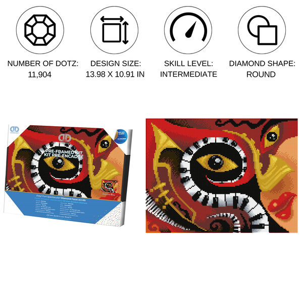 Dotz Diamond Dotz Jazz Bar With Frame - 16.1" X 12.2"