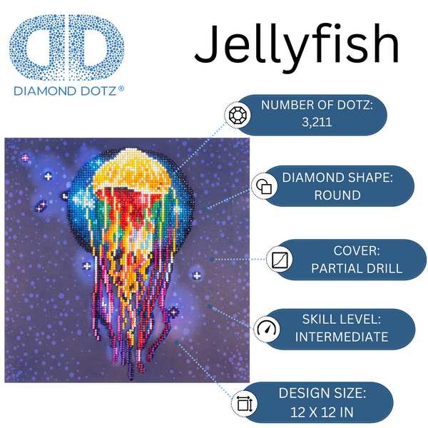 Dotz Diamond Dotz Jellyfish - 16.0" X 12.0"
