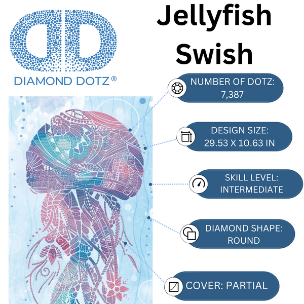 Dotz Diamond Dotz Jellyfish Swish - 10.6" X 29.5"
