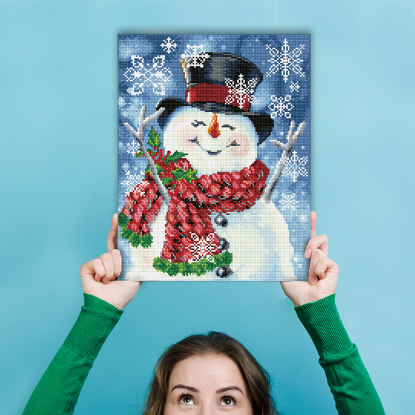 Dotz Diamond Dotz Joyful Jolly Snowman - 14.0" X 17.9"
