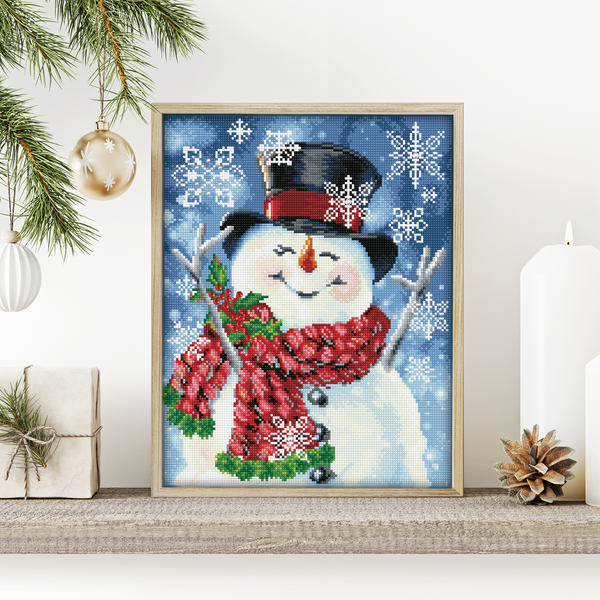 Dotz Diamond Dotz Joyful Jolly Snowman - 14.0" X 17.9"